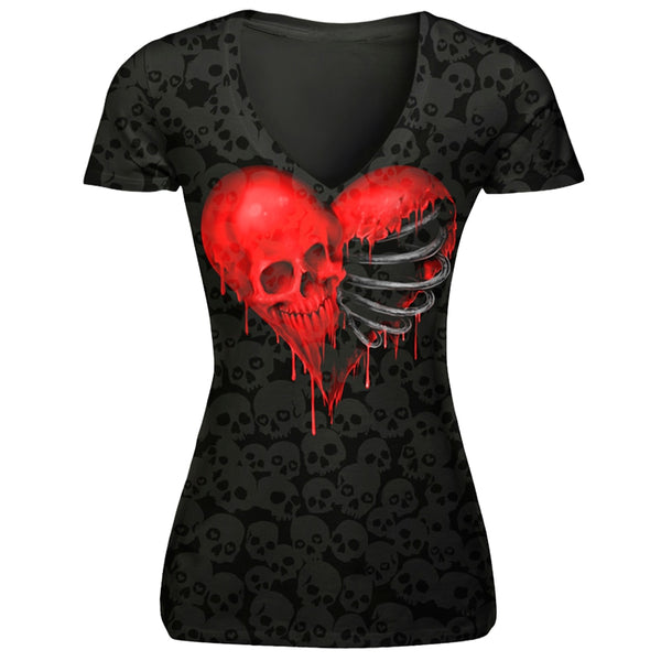 Sexy Heart Shape Skull