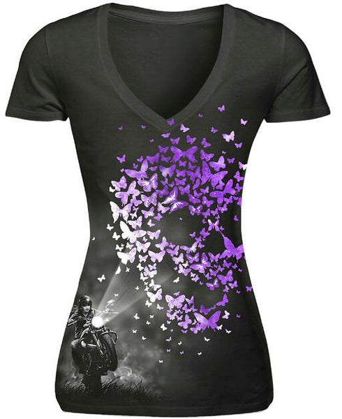 Sexy Purple Lace Skull