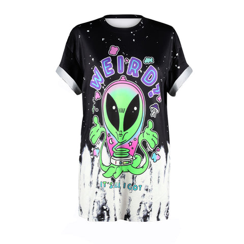 Summer  Style Alien T Shirts O-Neck