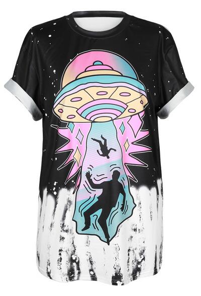 T Shirt O-Neck Shirts Punk