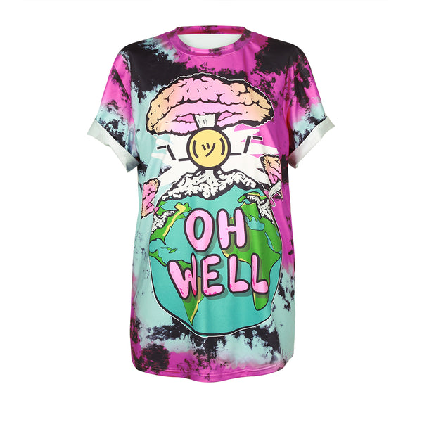 O-Neck Shirts Casual Punk