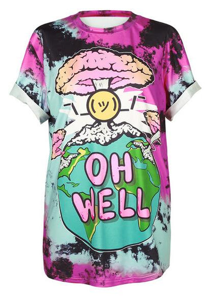 O-Neck Shirts Casual Punk