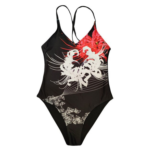 One Piece Floral Print  Swimwear