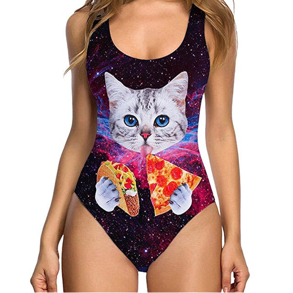Cartoon One Piece Swimsuit