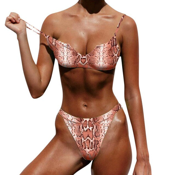 Sexy Solid  Swimsuit